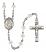 Saint Alexandra Engravable Rosary with Crystal Beads