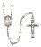 Saint Maurus Engravable Rosary with Crystal Beads