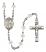 Saint Isabella of Portugal Engravable Rosary with Crystal Beads