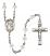 Saint Isaiah Engravable Rosary with Crystal Beads