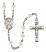 Saint Colette Engravable Rosary with Crystal Beads