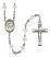 Saint Gabriel Possenti Engravable Rosary with Crystal Beads