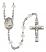 Saint Edburga of Winchester Engravable Rosary with Crystal Beads