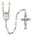 Saint Joseph Freinademetz Engravable Rosary with Crystal Beads