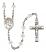 Sts. Peter & Paul Engravable Rosary with Crystal Beads