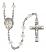 Saint Anthony Mary Claret Engravable Rosary with Crystal Beads