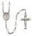 Saint Maron Engravable Rosary with Crystal Beads