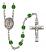 Santa Barbara Engravable Rosary with Emerald Beads