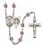 Saint Benedict Rosary with Amethyst Beads