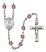 Saint Helen Engravable Rosary with Amethyst Beads