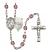 Saint Joseph of Cupertino Rosary with Amethyst Beads