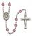 Saint Ursula Engravable Rosary with Amethyst Beads