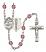 Sts. Cosmas & Damian and Doctors Rosary with Amethyst Beads