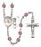 Saint Christopher and Water Polo-Men Rosary with Amethyst Beads