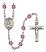 Saint Rachel Engravable Rosary with Amethyst Beads