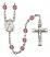 Saint Samuel Engravable Rosary with Amethyst Beads