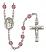 Our Lady of Consolation Engravable Rosary with Amethyst Beads