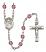 Saint Nimatullah Engravable Rosary with Amethyst Beads