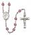 Our Lady the Undoer of Knots Engravable Rosary with Amethyst Beads