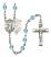 Divine Mercy Rosary with Aqua Beads