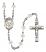 Saint Francis de Sales Engravable Rosary with Crystal Beads