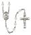 Saint Lawrence Engravable Rosary with Crystal Beads