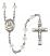 Our Lady of Loretto Engravable Rosary with Crystal Beads