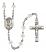 Saint Paul the Apostle Engravable Rosary with Crystal Beads