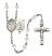 Scapular Engravable Rosary with Crystal Beads