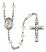 Saint Teresa of Avila Engravable Rosary with Crystal Beads