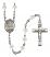 Saint Germaine Cousin Engravable Rosary with Crystal Beads