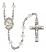 Saint Elizabeth Ann Seton Engravable Rosary with Crystal Beads