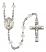 Saint Stephanie Engravable Rosary with Crystal Beads