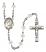 Blessed Teresa of Calcutta Engravable Rosary with Crystal Beads