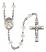 Saint Olivia Engravable Rosary with Crystal Beads