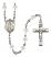 Saint Cornelius Engravable Rosary with Crystal Beads