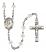 Saint Edmund Campion Engravable Rosary with Crystal Beads