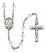 Saint Catherine of Sweden Engravable Rosary with Crystal Beads