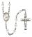 Saint Josemaria Escriva Engravable Rosary with Crystal Beads