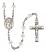 Saint Theodore Stratelates Engravable Rosary with Crystal Beads