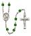 Our Lady of Providence Engravable Rosary with Emerald Beads