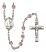 Saint Andrew the Apostle Engravable Rosary with Light Amethyst Beads