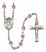 Saint Ann Engravable Rosary with Light Amethyst Beads