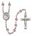 Santa Ana Engravable Rosary with Light Amethyst Beads