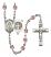 Saint Benedict Rosary with Light Amethyst Beads