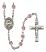 Saint Catherine Laboure Engravable Rosary with Light Amethyst Beads