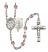 Scapular Engravable Rosary with Light Amethyst Beads