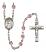 Saint Juan Diego Engravable Rosary with Light Amethyst Beads