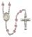 Maria Stein Engravable Rosary with Light Amethyst Beads