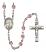 Our Lady of Perpetual Help Engravable Rosary with Light Amethyst Beads